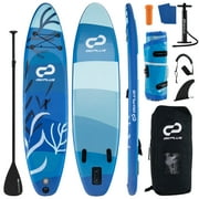 Goplus 10 Inflatable SUP Board, Portable Paddle Board with 5D rings Stand Up Paddle Board for Youth & Adult Navy
