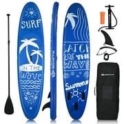 Goplus9.8' Inflatable Stand Up Paddle Board W/Carry Bag Adjustable Paddle Adult Youth