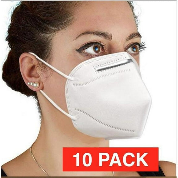 Gopremium WHITEMASK10PACK-KN95 - KN111 Earloop Dental Industrial Disposable Face Mask - 10 Unit
