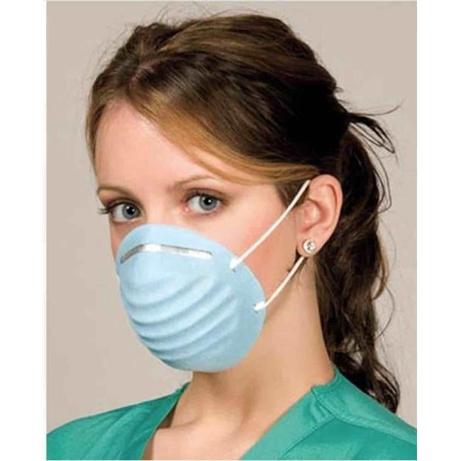 Gopremium WHITEMASK150BOBwarehouse Molded Face Mask - Pack of 50