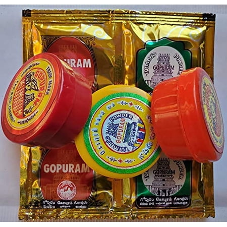Gopuram Haldi Sindoor 30 GM Pack (3 x 10 GM Tin)