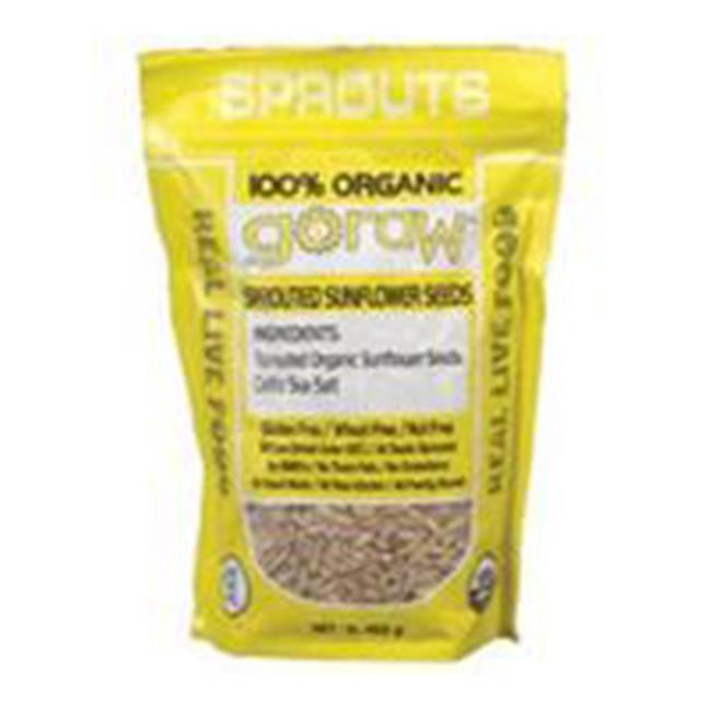 Goraw Organic Celtic Sea Salt Sunflower Seeds 16 Oz. -Pack of 6