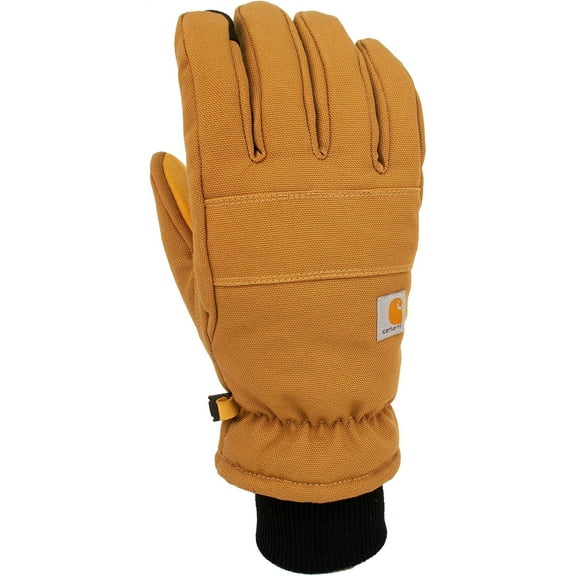 Gordini Men's Insulated Duck Synthetic Leather Knit Cuff Gloves (Brown, M)