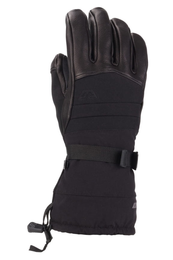 Men's Polar Gloves Color: Black, Size: L