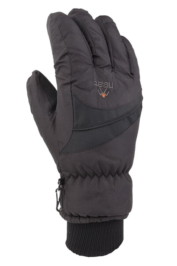 Women's Heat Gauntlet Waterproof Winter Gloves, Black