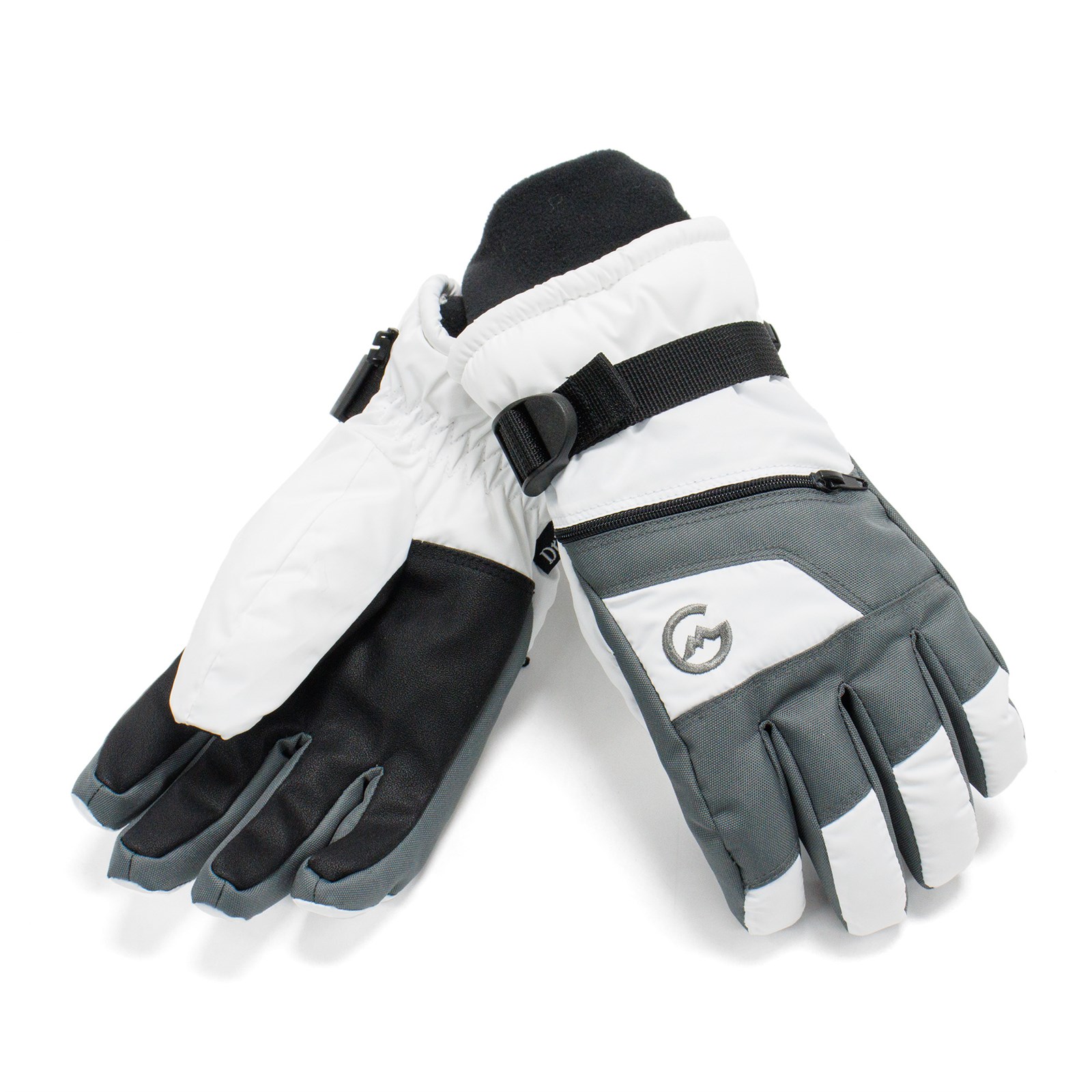 Gordini Women's Ultra Drimax Gautlet Gloves, White \ Gunmetal,L US