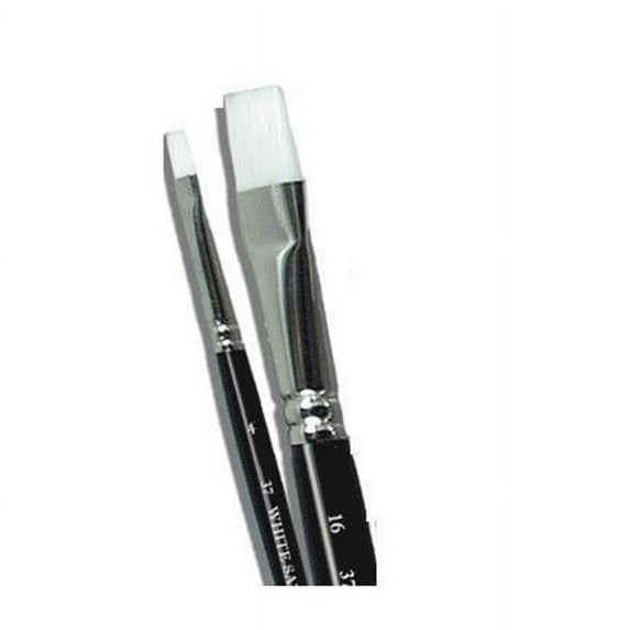 Gordon Brush 0037-00300 White Taklon Bright 3-0, Case Of 48