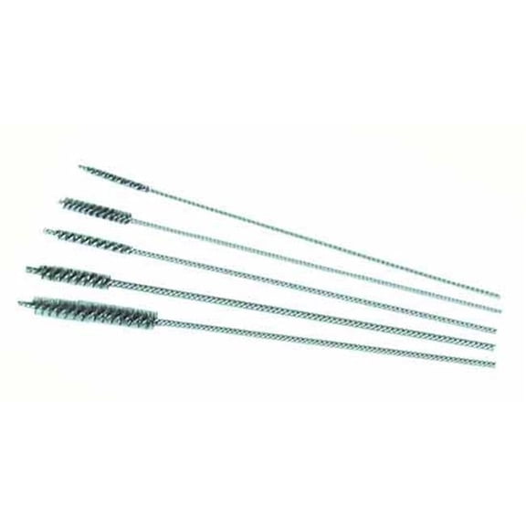 Gordon Brush 01002 Stainless Steel .020 Miniature Single-Spiral Brushes With A Stainless Steel Stem And A Cut End Case of 12