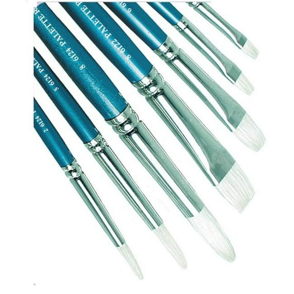 Gordon Brush 6124-05000 Palette Round White Bristle-5, Case Of 36