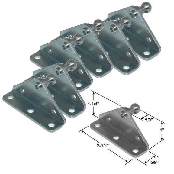 Gordon Glass 10MM Ball Stud Bracket for Gas Prop/Strut - 6 Pack