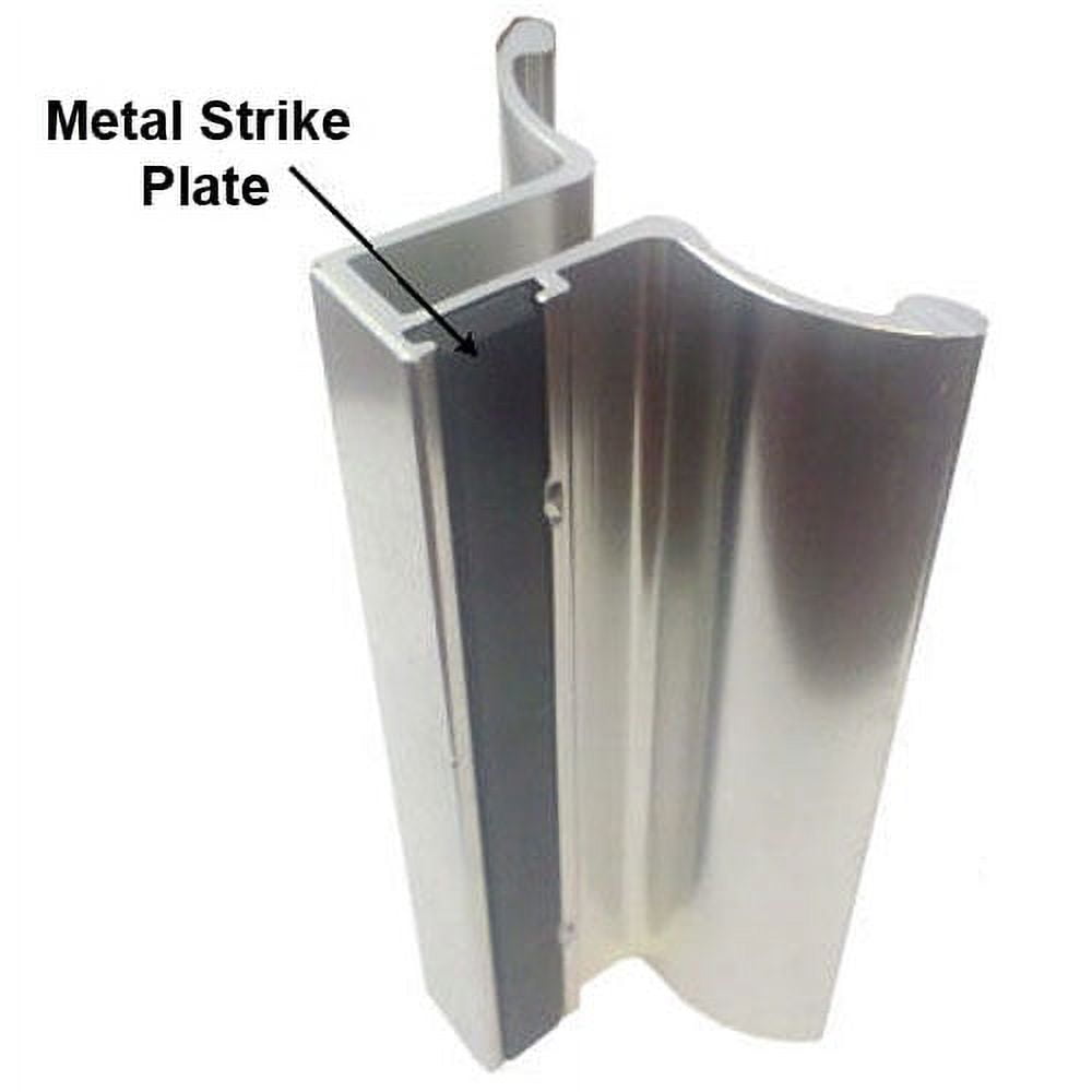 Gordon Glass 33/4" Frameless Shower Door Handle with Metal Strike