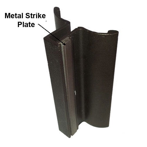 Gordon Glass® 4" Frameless Shower Door Handle with Metal Strike Plate