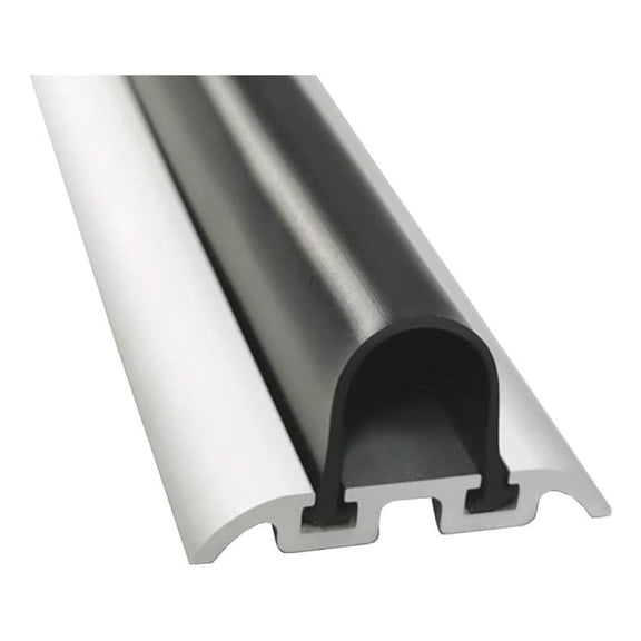 Gordon Glass ADA Friendly Wheelchair Accessible Shower Threshold - 66-in Long Black Aluminum Shower Roll-in Threshold