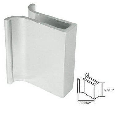 Gordon Glass 32" Chrome Shower Door Drip Rail With Vinyl Sweep – Replacement For Framed Shower Doors
