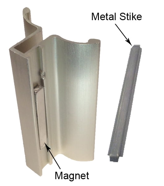 Gordon Glass® Brushed Nickel Frameless Shower Door Handle with