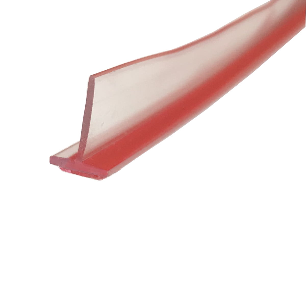 Gordon Glass Clear Vinyl T-Type Seal 73" Weather Stripping 73" x 5/16" x 1/2" Frameless Doors