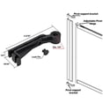 thumbnail image 1 of Gordon Glass Co. Replacement Pivot Support Bracket, Black with Lock Pin, 1 of 1