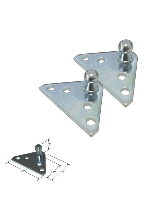 Gordon Glass GPB19 - 10MM Ball Stud Bracket for Gas Prop/Strut - Set of Two