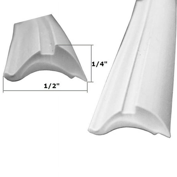 Gordon Glass Grey 1/2" Universal Replacement Glazing Spline - 18 ft Roll