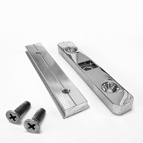 Gordon Glass® Replacement Pivot Hinge Base Assembly for Heavy Shower Glass Doors, 3/8" and 1/2" thick glass