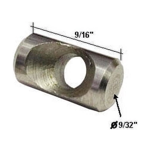 Gordon Glass Stainless Steel Hinge Plug 9/32" Dia. and Screw Kit for Continuous Hinge Framed Shower Enclosure