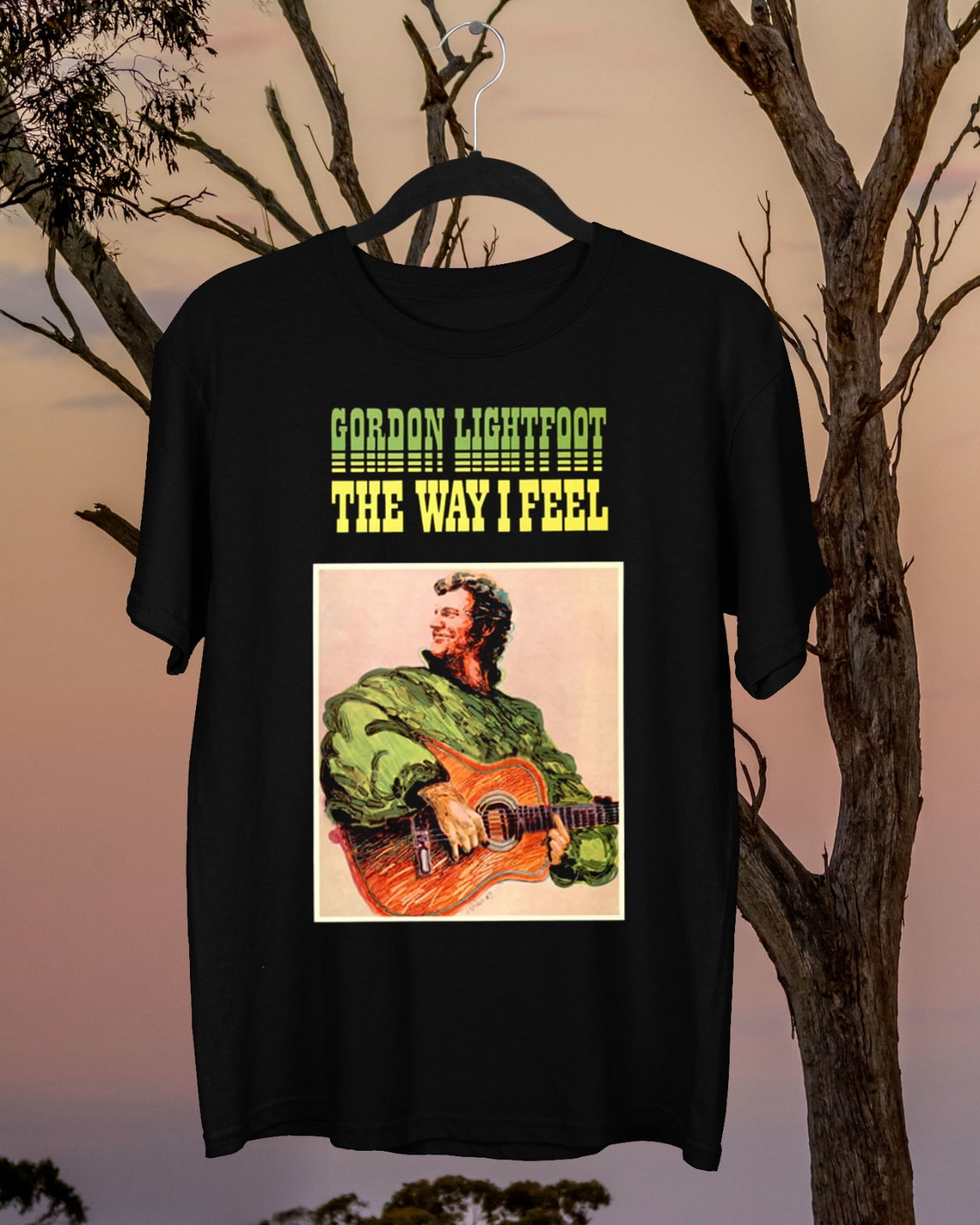 Gordon Lightfoot The Way I Feel Shirt Classic Black Unisex S2345XL