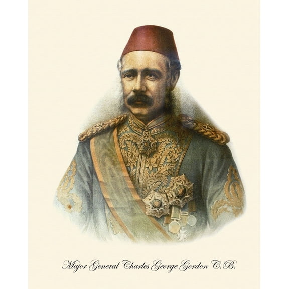 Gordon, Major General Charles George 1887 Poster Print (24 x 36)