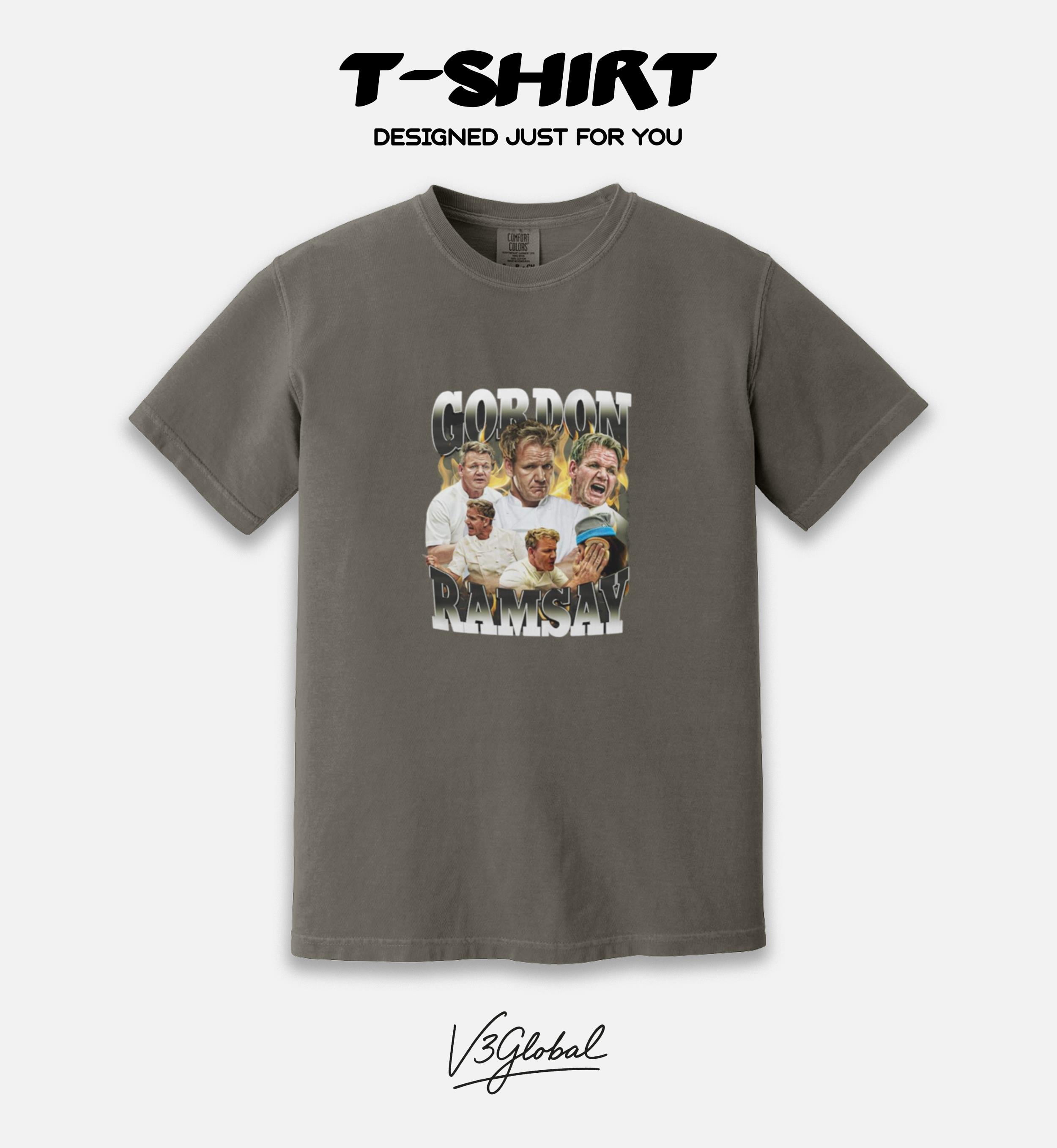 Gordon Ramsay Chef Bootleg Funny Kitchen Hell SammysTees Comfort Color ...