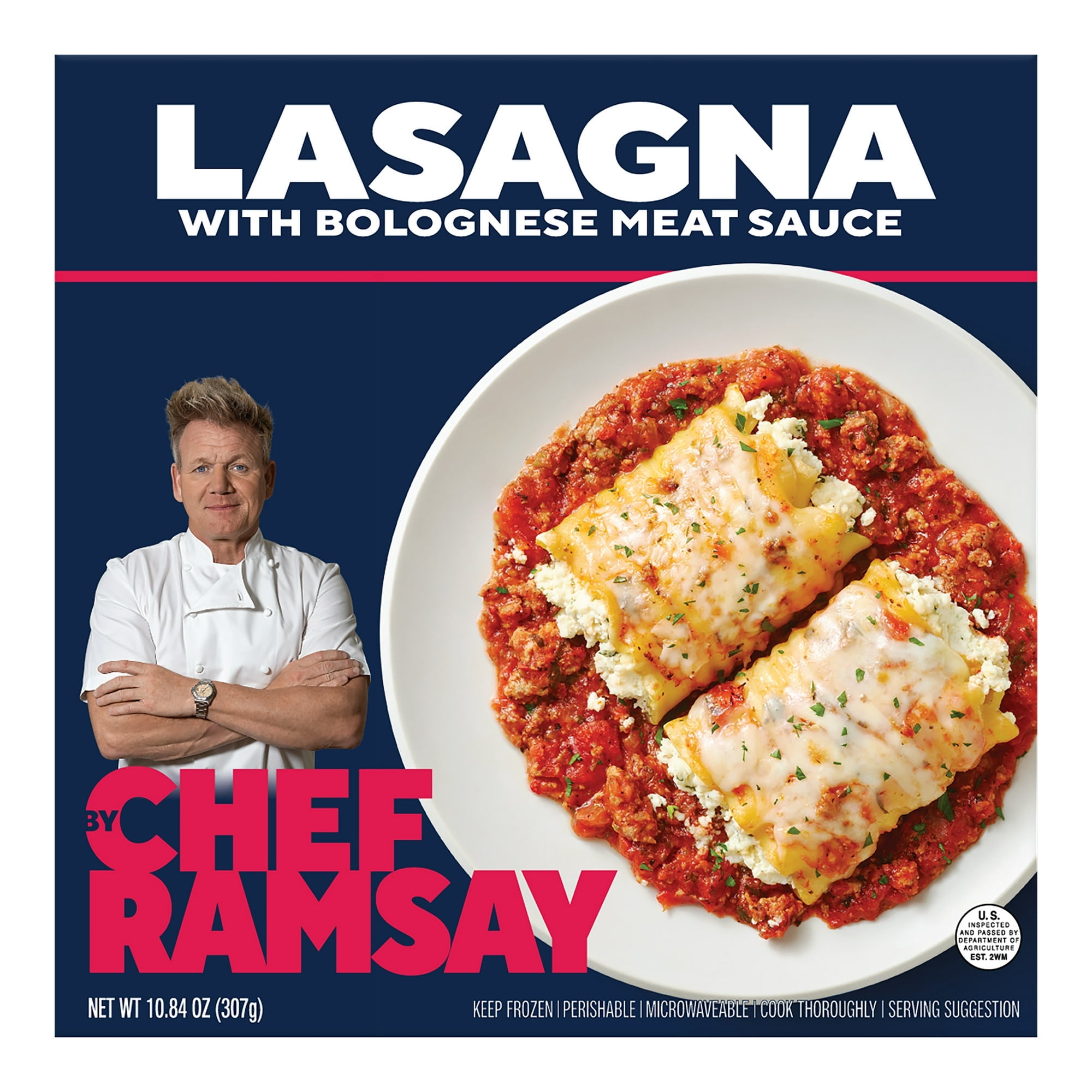 Gordon Ramsay Lasagna with Bolognese Meat Sauce Frozen Meal, 10.84 ozPack Of 15