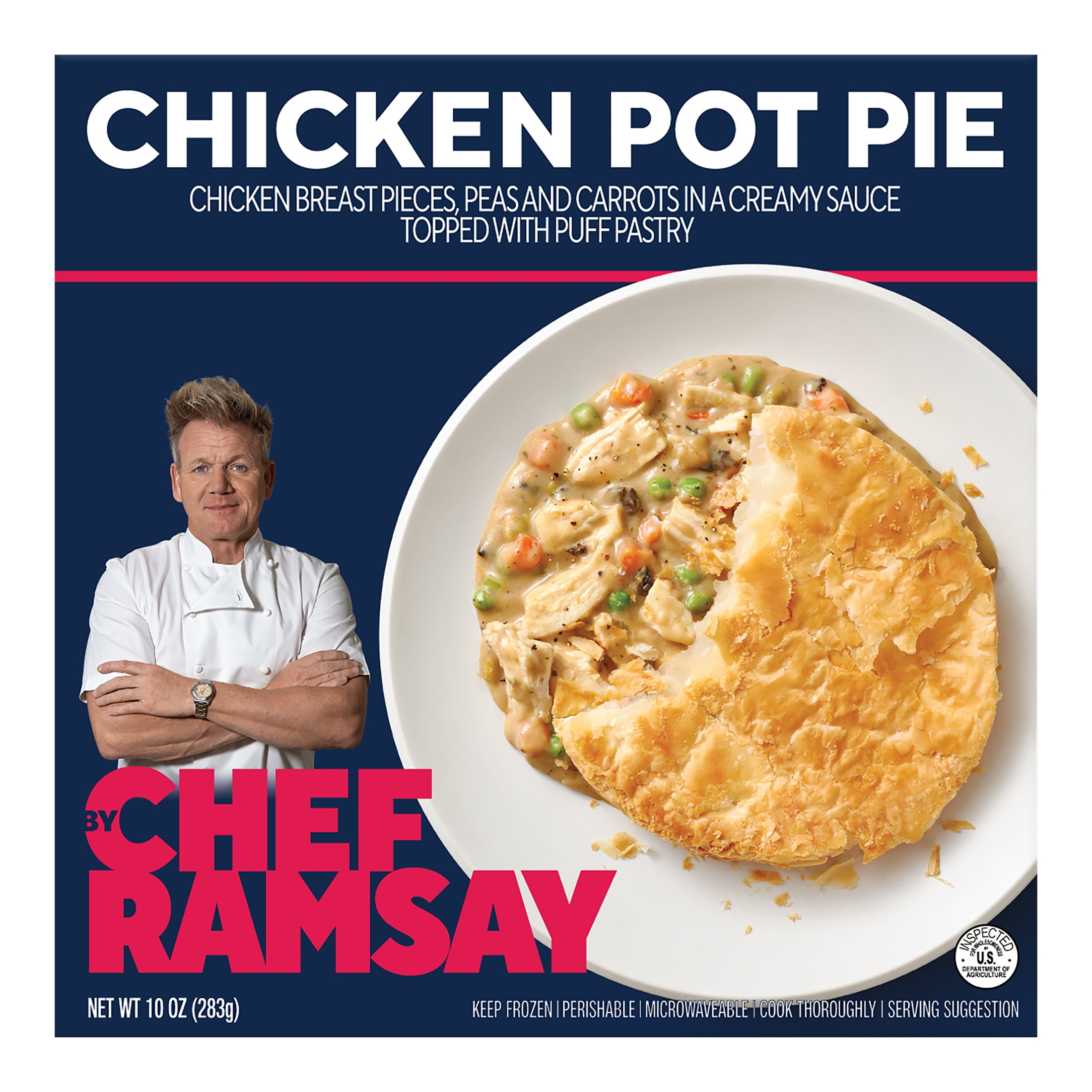 Gordon Ramsay Roasted Chicken Pot Pie, Frozen Meals, 9.5oz - Walmart.com
