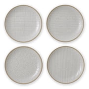 Gordon Ramsay by Royal Doulton Maze Grill 6-Inch Plates in Hammered White Set of 4