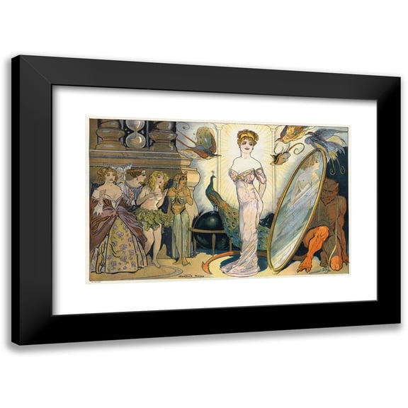 Gordon Ross 24x17 Black Modern Framed Museum Art Print Titled - The Devil's Masterpiece (1910)