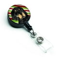 thumbnail image 1 of Gordon Setter Candy Cane Holiday Christmas Retractable Badge Reel, 1 of 1
