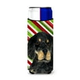 thumbnail image 1 of Gordon Setter Candy Cane Holiday Christmas Ultra Hugger for slim cans, 1 of 6