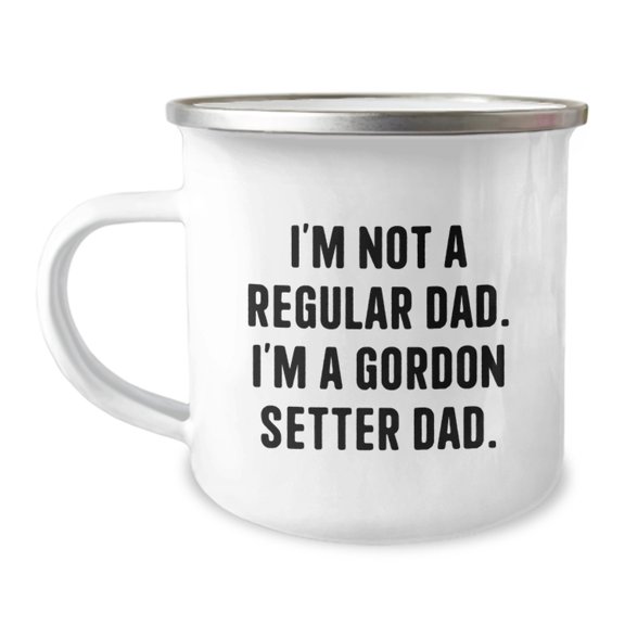 Gordon Setter Dad Quote Funny Camping Mug Gifts from Family for Birthday