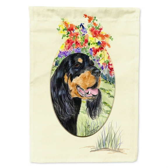 Gordon Setter Garden Flag