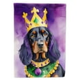 thumbnail image 1 of Gordon Setter King of Mardi Gras Garden Flag 11.25 in x 15.5 in, 1 of 5