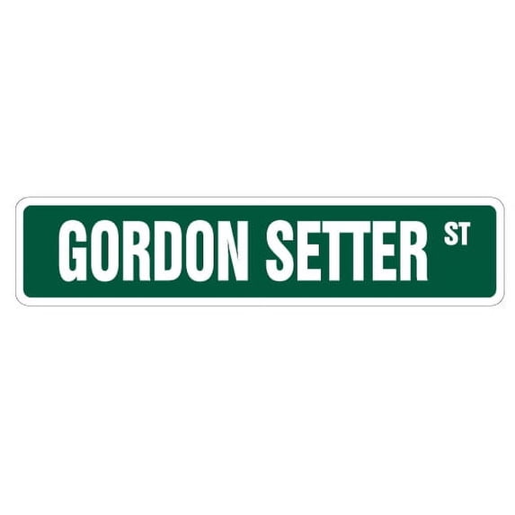 Gordon Setter Street [3 Pack] of Vinyl Decal Stickers | Indoor/Outdoor | Funny decoration for Laptop, Car, Garage , Bedroom, Offices | SignMission
