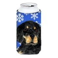 thumbnail image 1 of Gordon Setter Winter Snowflakes Holiday Tall Boy bottle sleeve Hugger - 22 To 24 oz., 1 of 1
