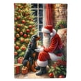 thumbnail image 1 of Gordon Setter and Santa Claus House Flag, 1 of 7