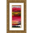 thumbnail image 1 of Gordon, Sharon 10x18 Gold Ornate Wood Framed with Double Matting Museum Art Print Titled - Magenta Solstice II, 1 of 4