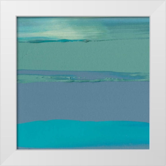 Gordon, Sharon 12x12 White Modern Wood Framed Museum Art Print Titled - Blue Coast II