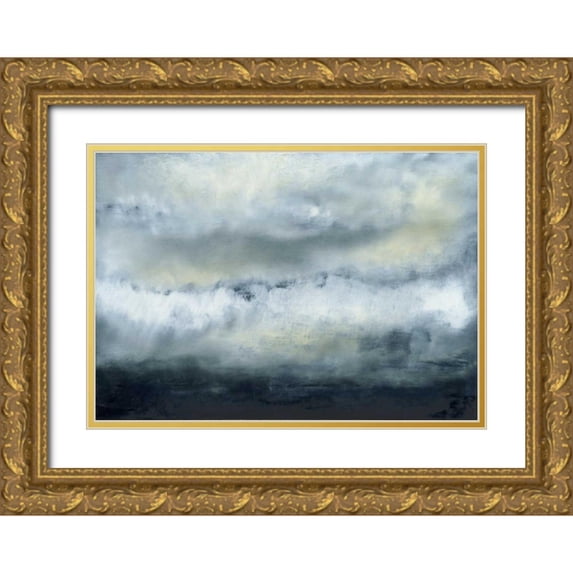 Gordon, Sharon 14x11 Gold Ornate Wood Framed with Double Matting Museum Art Print Titled - Clouds V
