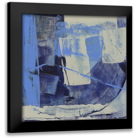 Gordon, Sharon 15x15 Black Modern Framed Museum Art Print Titled - Evolve Blue II