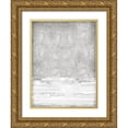 thumbnail image 1 of Gordon, Sofia 25x32 Gold Ornate Wood Framed with Double Matting Museum Art Print Titled - White on Silver I, 1 of 4
