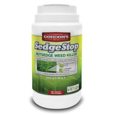 Gordon's Sedge Stop 8423152 2 LB Container of Nutsedge Lawn Weed Killer Granular Shaker Can