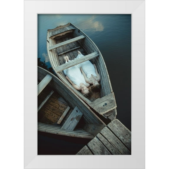 Gorecka, Dorota 17x24 White Modern Wood Framed Museum Art Print Titled - Boats