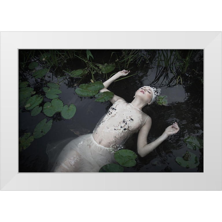 Gorecka, Dorota 32x23 White Modern Wood Framed Museum Art Print
