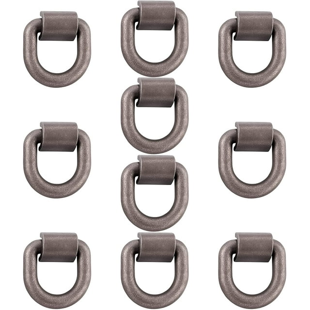 Weld On D-ring 5/8" Weld-On D-Ring Chain Tie Down - 18,000 Lbs Rated, Forged Loop For Trailers & Trucks, Heavy-Duty Weld On Trailer Tie Downs - Foto 8