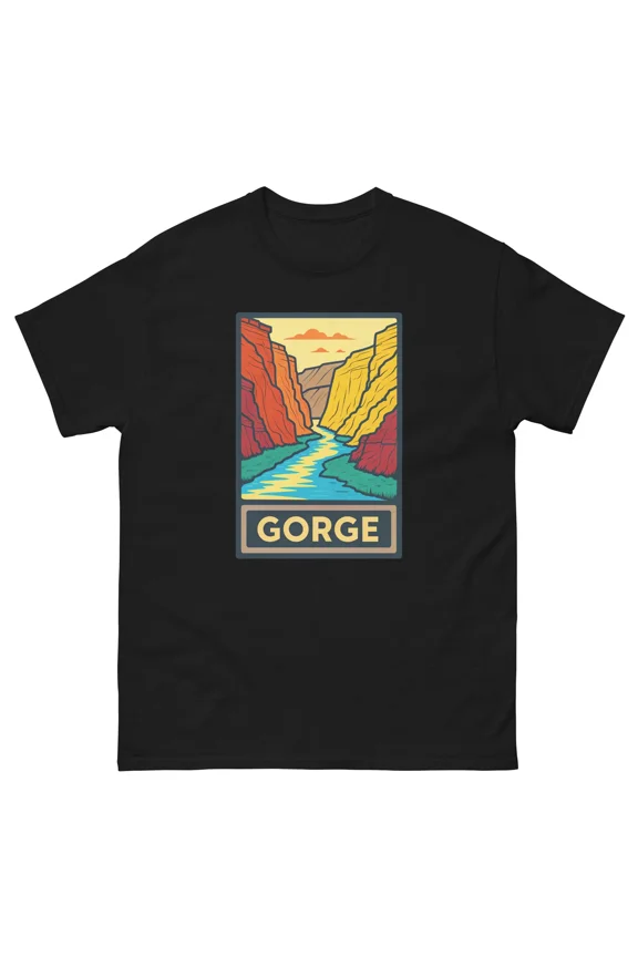 Gorge Geographical Landscape Location Scenery T-Shirt